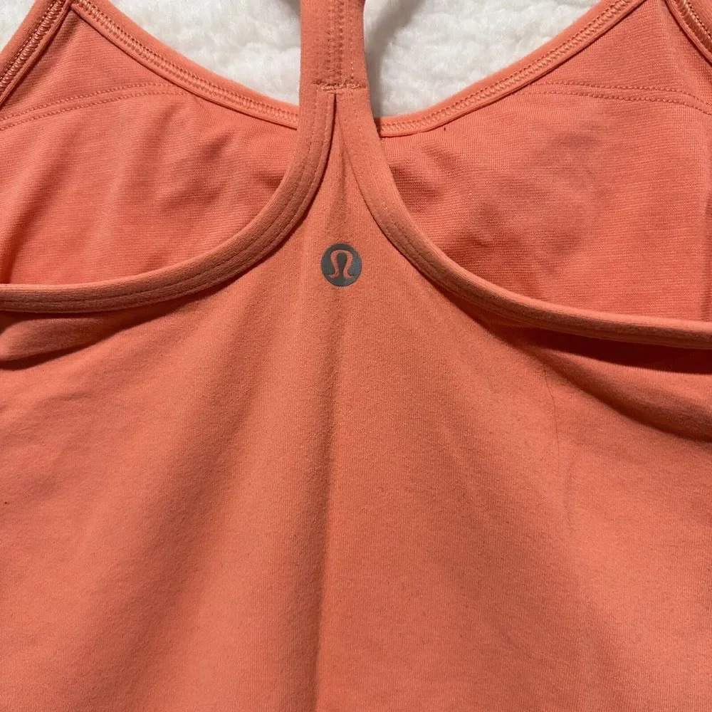 Lululemon Power‎ Y Tank *Luon Coral Women's Size 4